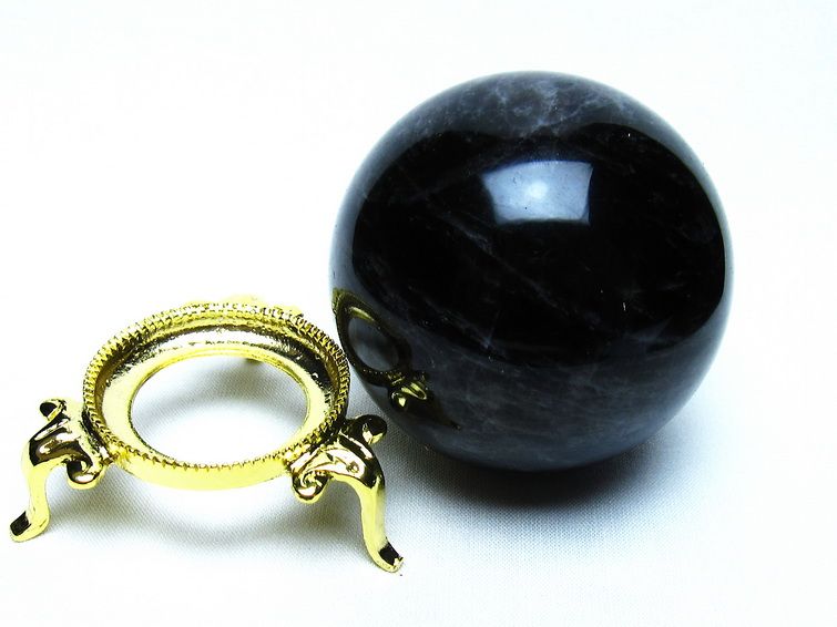 モリオン 黒水晶 丸玉 67mm 一点物 151-9494