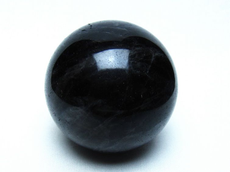 モリオン 黒水晶 丸玉 64mm 一点物 151-9504