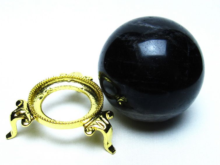 モリオン 黒水晶 丸玉 62mm 一点物 151-9508