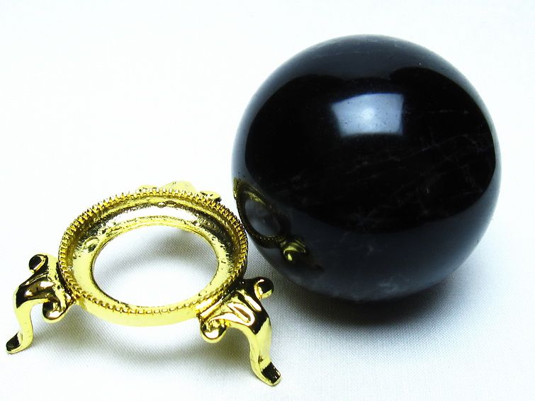 モリオン 黒水晶 丸玉 62mm 一点物 151-9509