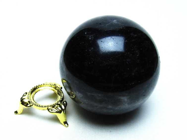 モリオン 黒水晶 丸玉 61mm 一点物 151-9514