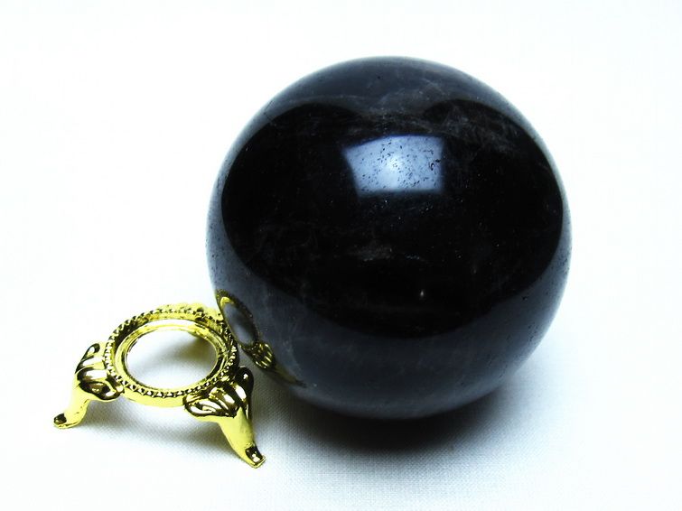 モリオン 黒水晶 丸玉 60mm 一点物 151-9521