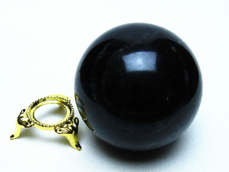モリオン 黒水晶 丸玉 57mm 一点物 151-9535