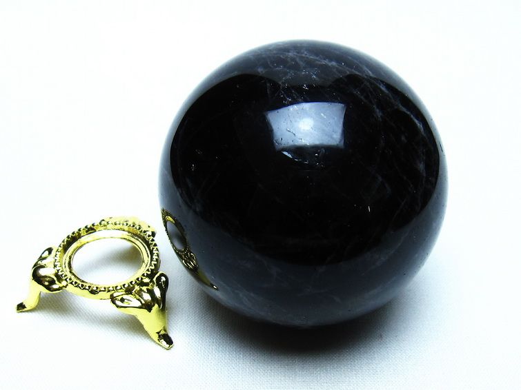 モリオン 黒水晶 丸玉 59mm 一点物 151-9539
