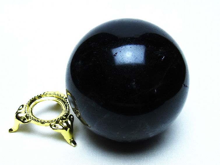 モリオン 黒水晶 丸玉 59mm 一点物 151-9540