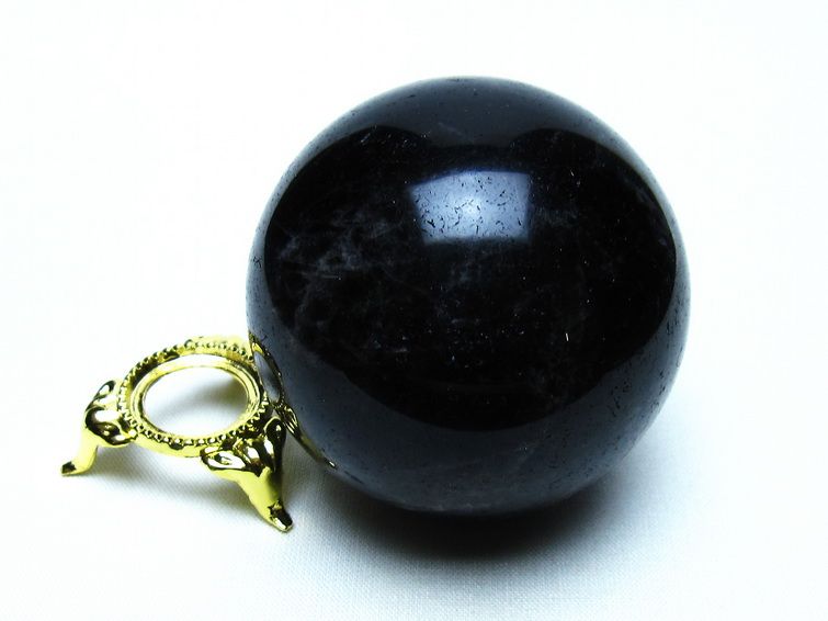 モリオン 黒水晶 丸玉 60mm 一点物 151-9544
