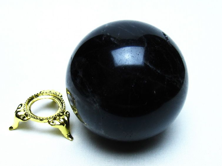 モリオン 黒水晶 丸玉 61mm 一点物 151-9546