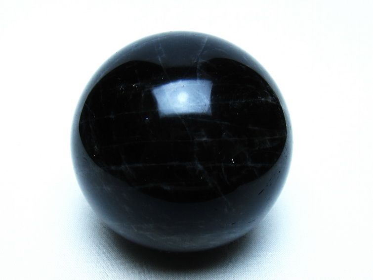 モリオン 黒水晶 丸玉 64mm 一点物 151-9555