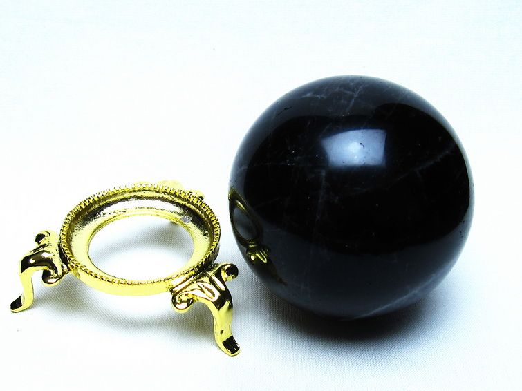モリオン 黒水晶 丸玉 65mm 一点物 151-9560