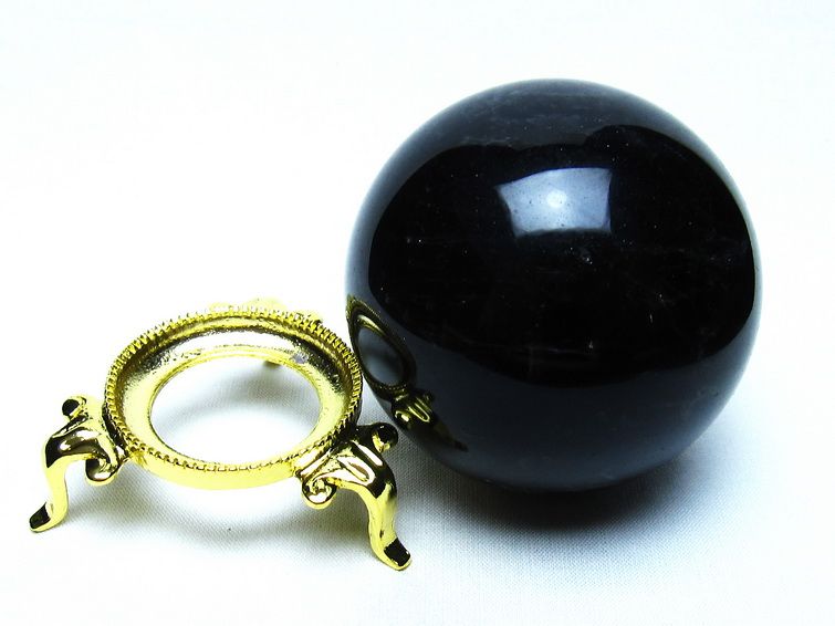 モリオン 黒水晶 丸玉 69mm 一点物 151-9569