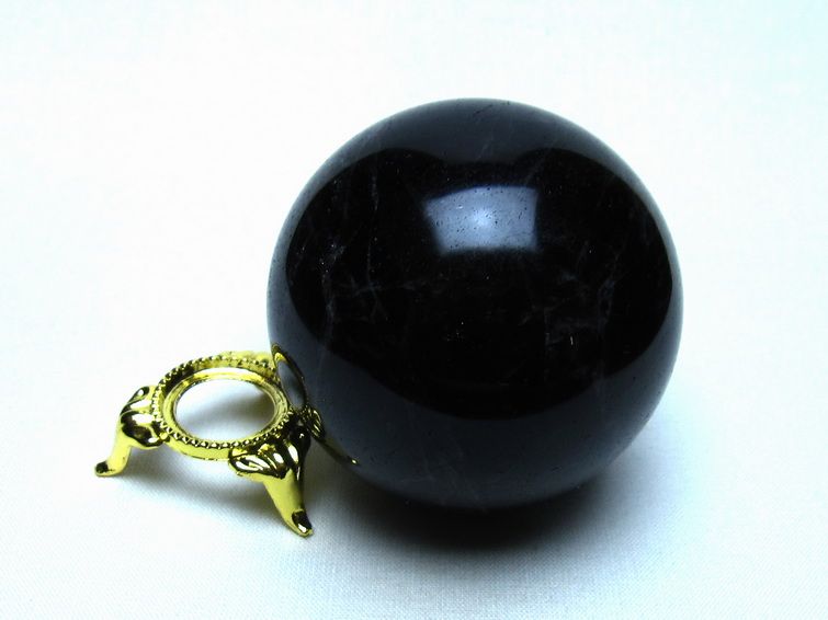 モリオン 黒水晶 丸玉 61mm 一点物 151-9579