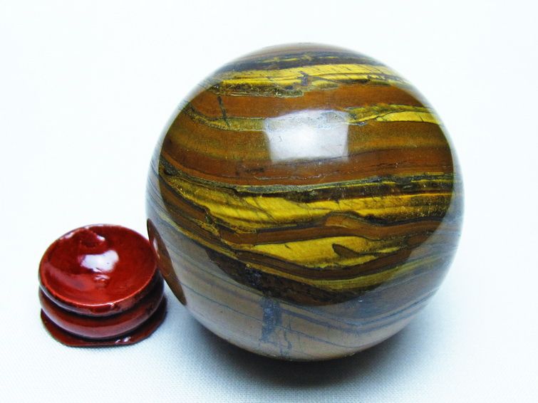 アイアンタイガーアイ 丸玉 57mm 一点物 151-9798