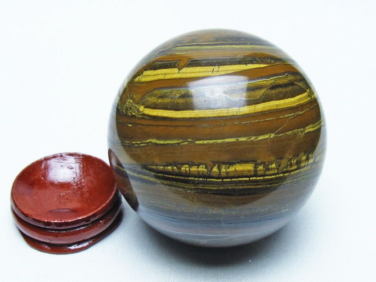 アイアンタイガーアイ 丸玉 63mm 一点物 151-9803
