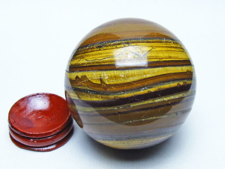 アイアンタイガーアイ 丸玉 64mm 一点物 151-9805