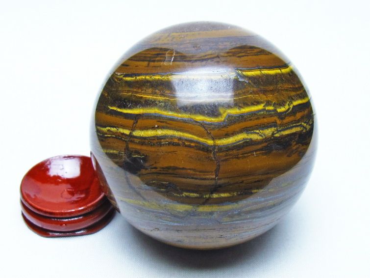アイアンタイガーアイ 丸玉 74mm 一点物 151-9825