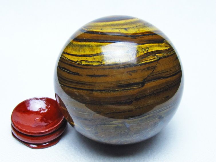 アイアンタイガーアイ 丸玉 74mm 一点物 151-9826