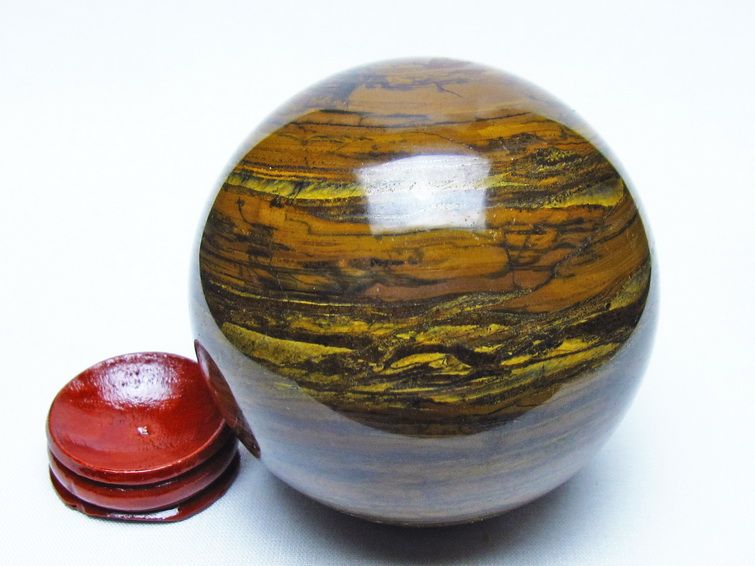 アイアンタイガーアイ 丸玉 77mm 一点物 151-9832