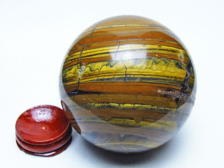 アイアンタイガーアイ 丸玉 77mm 一点物 151-9833