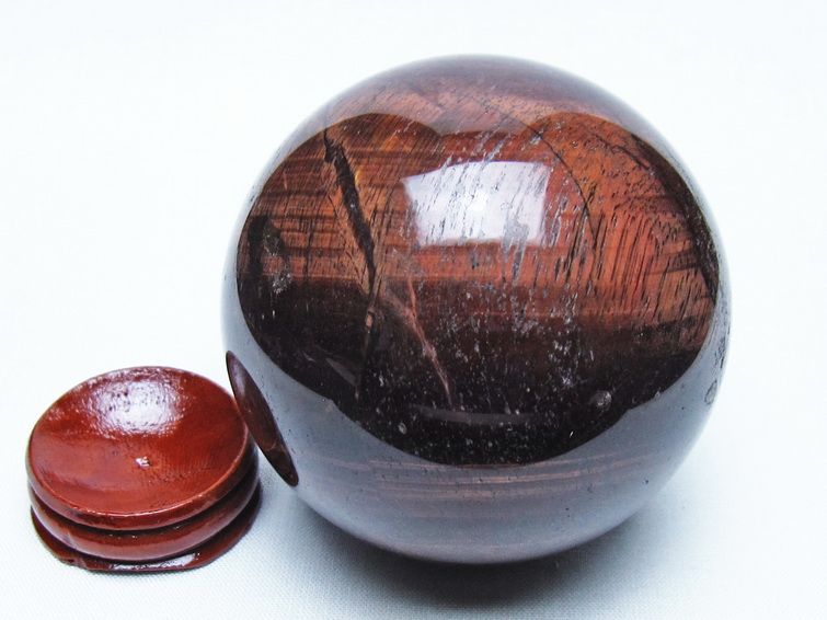 レッドタイガーアイ 丸玉 70mm 一点物 151-9834