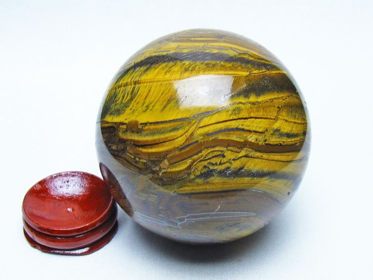 アイアンタイガーアイ 丸玉 73mm 一点物 151-9840