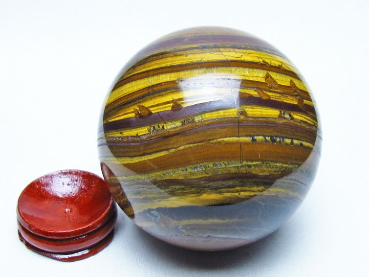 アイアンタイガーアイ 丸玉 72mm 一点物 151-9841