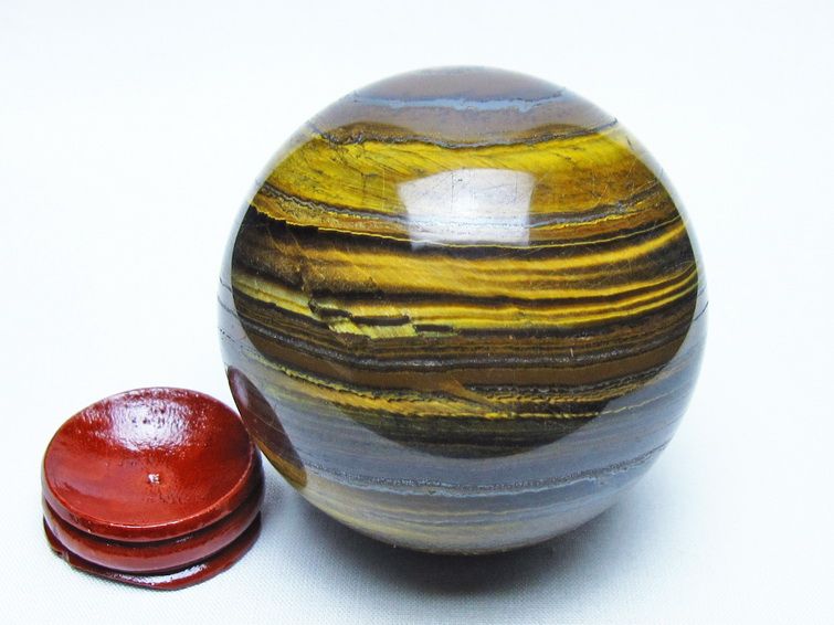 アイアンタイガーアイ 丸玉 72mm 一点物 151-9842