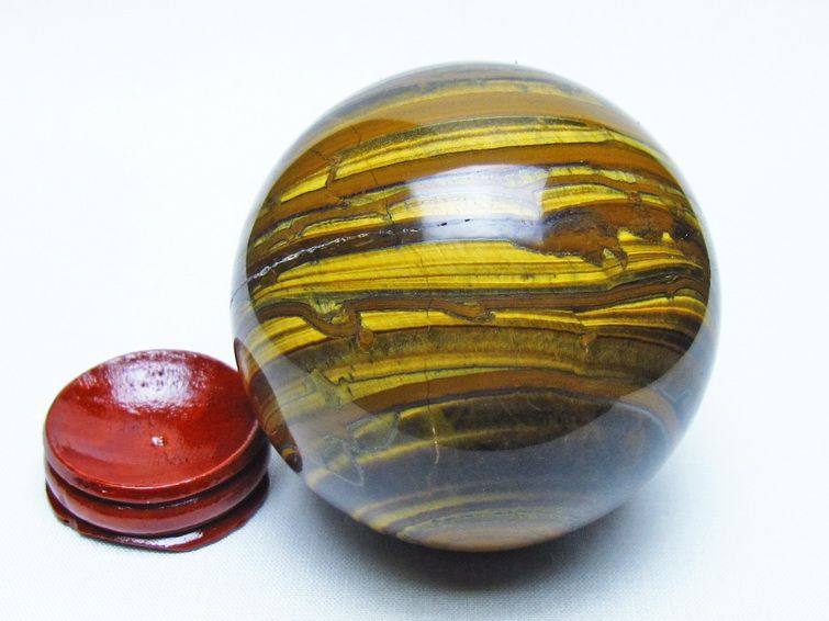 アイアンタイガーアイ 丸玉 68mm 一点物 151-9844