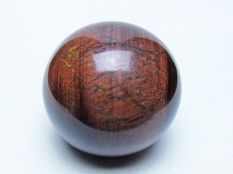 レッドタイガーアイ 丸玉 60mm スフィア 置物 一点物 151-9870