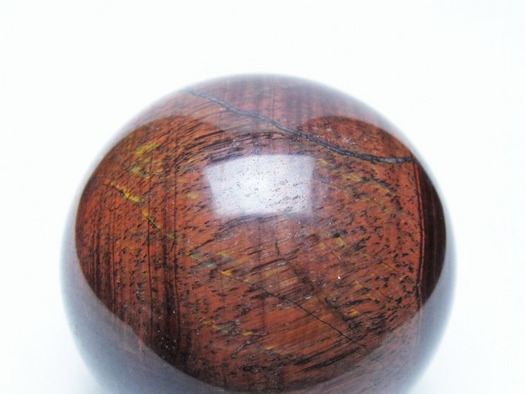 レッドタイガーアイ 丸玉 60mm スフィア 置物 一点物 151-9870