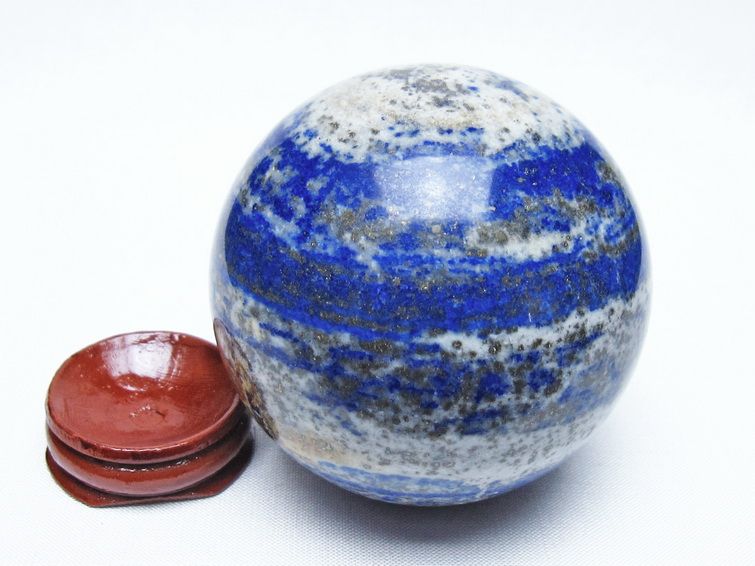 ラピスラズリ 丸玉 68mm スフィア 置物 一点物 151-9993