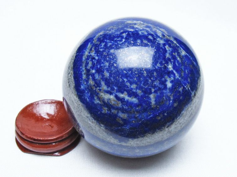 ラピスラズリ 丸玉 69mm スフィア 置物 一点物 151-9995