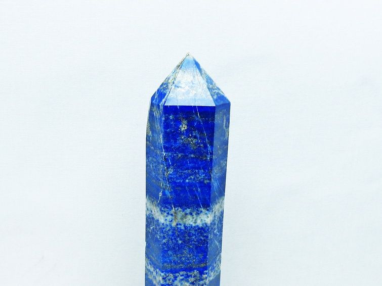 ラピスラズリ 六角柱 台座付属 一点物  152-3124