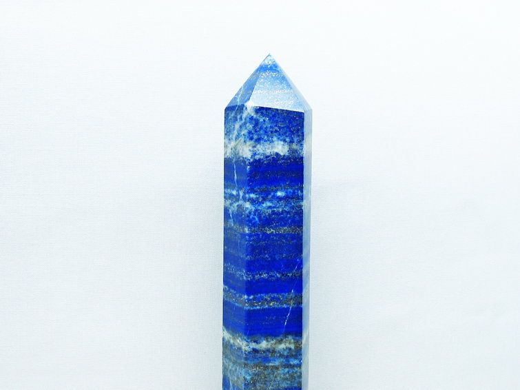 ラピスラズリ 六角柱 台座付属 一点物  152-3127