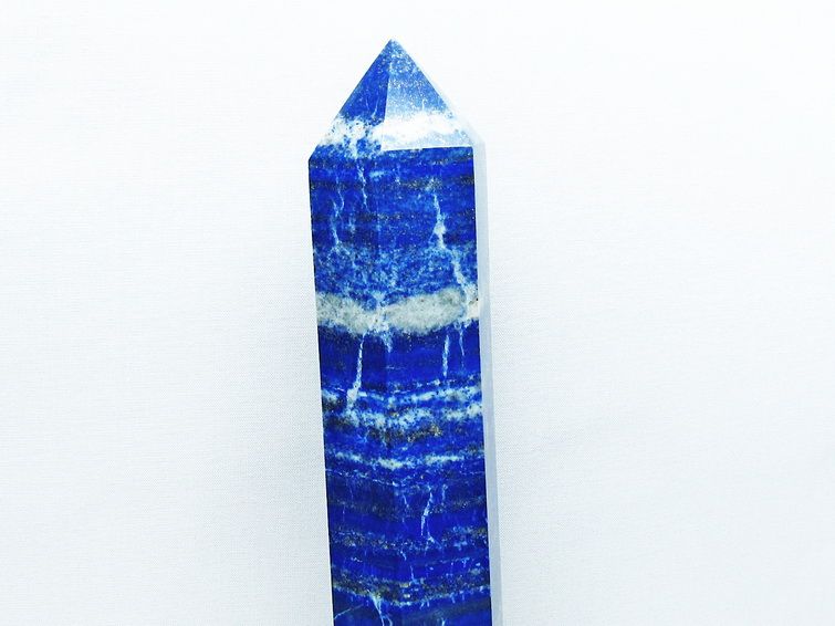 1.1Kg ラピスラズリ 六角柱 台座付属 一点物  152-3132
