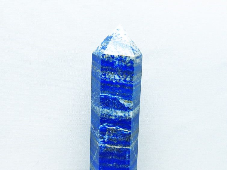 ラピスラズリ 六角柱 台座付属 一点物  152-3147