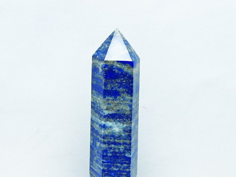 ラピスラズリ 六角柱 台座付属 一点物  152-3164
