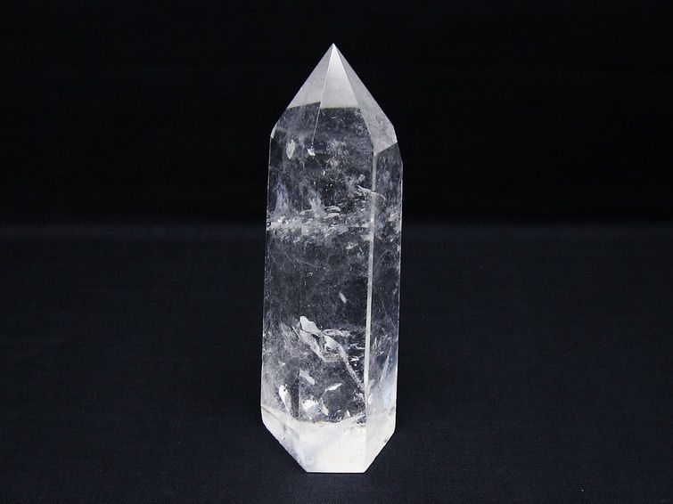 水晶ポイント 六角柱 置物 一点物 152-3409