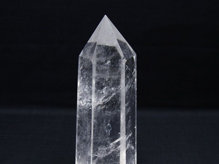 水晶ポイント 六角柱 置物 一点物 152-3409