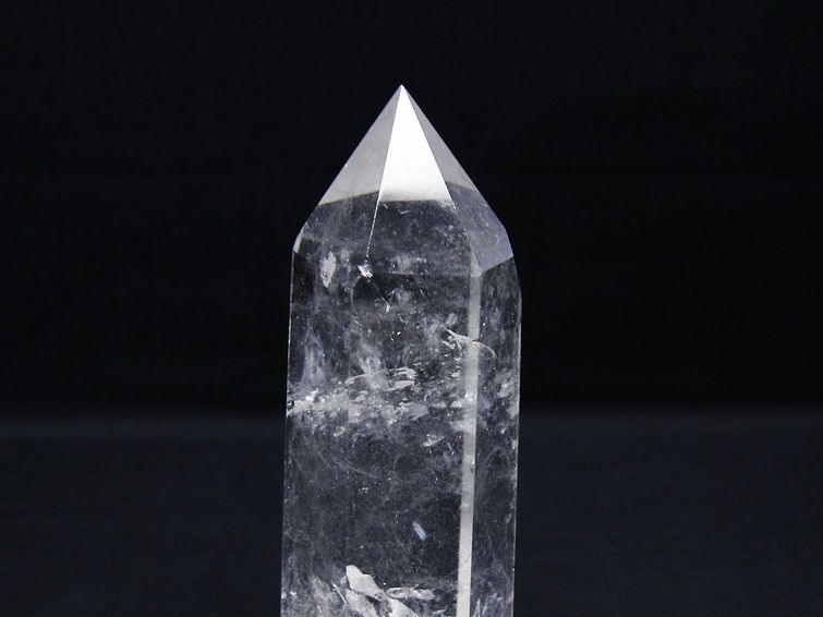 水晶ポイント 六角柱 置物 一点物 152-3409