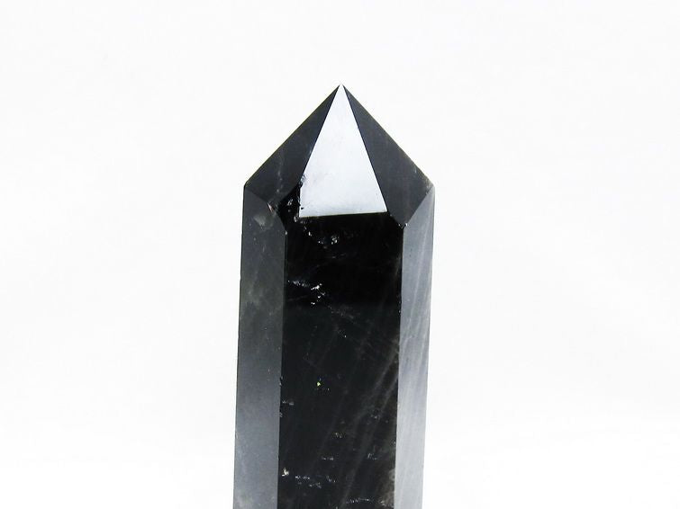 モリオン 黒水晶 六角柱 ポイント 置物 一点物 152-3664