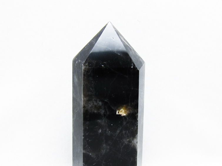 モリオン 黒水晶 六角柱 ポイント 置物 一点物 152-3671