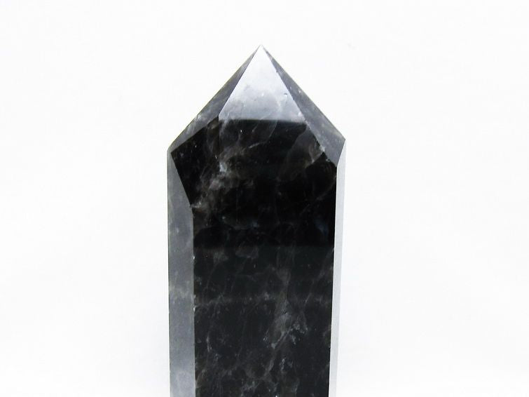 モリオン 黒水晶 六角柱 ポイント 置物 一点物 152-3671