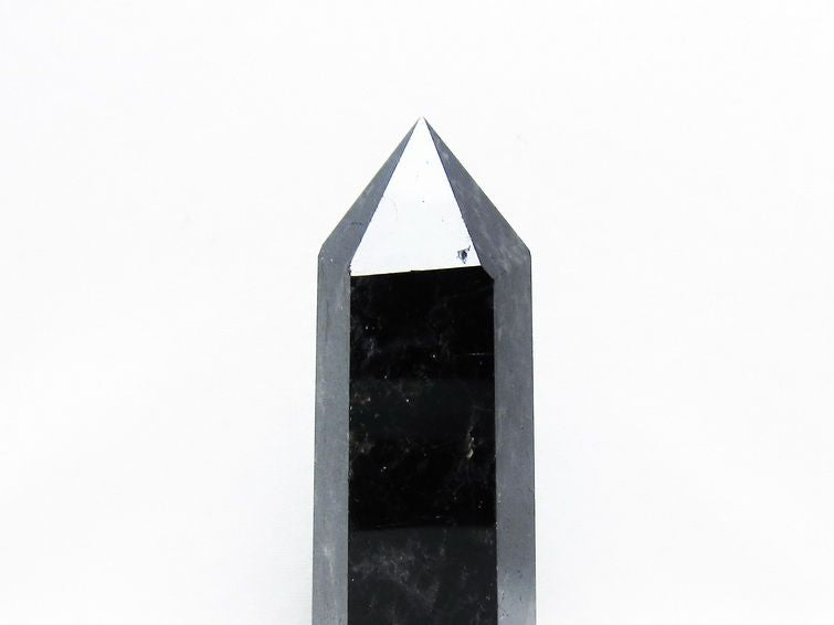 モリオン 黒水晶 六角柱 ポイント 置物 一点物 152-3672