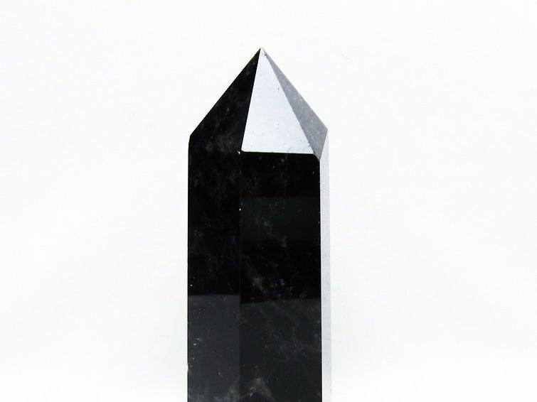 モリオン 黒水晶 六角柱 ポイント 置物 一点物 152-3672