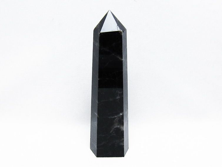 モリオン 黒水晶 六角柱 ポイント 置物 一点物 152-3676