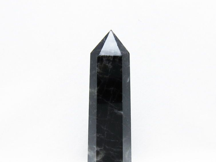 モリオン 黒水晶 六角柱 ポイント 置物 一点物 152-3676
