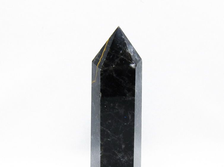 モリオン 黒水晶 六角柱 ポイント 置物 一点物 152-3679