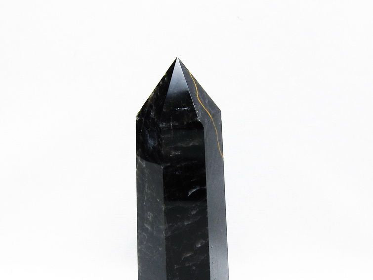 モリオン 黒水晶 六角柱 ポイント 置物 一点物 152-3679