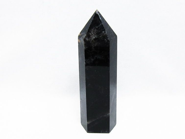 モリオン 黒水晶 六角柱 ポイント 置物 一点物 152-3680