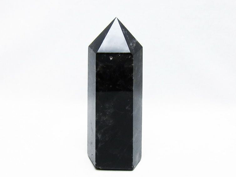 モリオン 黒水晶 六角柱 ポイント 置物 一点物 152-3691